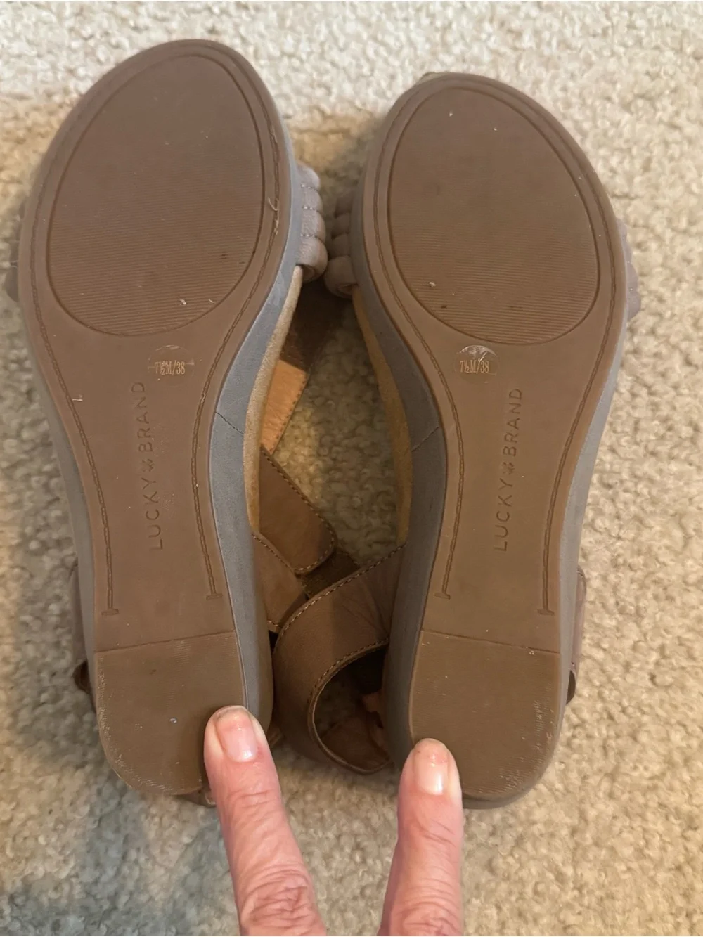 Lucky Brand Kellio Wedge‎ Ankle Strap Sandals